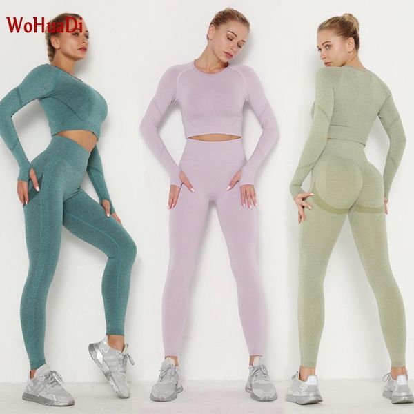 yoga outfits wohuadi 2pcs/set women gym suit set fitness clothing seamless sports long-sleeved shirt running leggings 10 colors1, White;red
yoga outfits wohuadi 2pcs/set women gym suit set fitness clothing seamless sports long-sleeved shirt running leggings 10 colors1, White;red