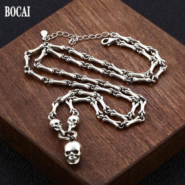chains bocai real solid s925 silver jewelry personalized skull 2021 trendy splicing man necklace retro punk hip-hop rock style
chains bocai real solid s925 silver jewelry personalized skull 2021 trendy splicing man necklace retro punk hip-hop rock style