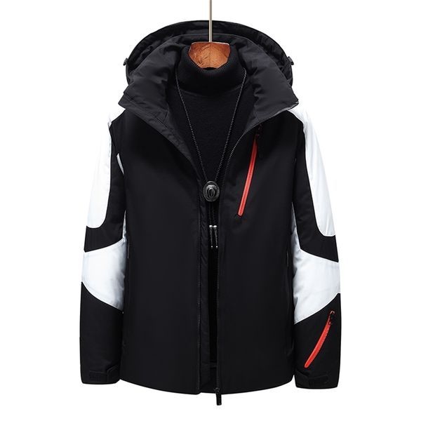 men's thermal down jacket thick puffer jacket men coat overcoat winter parka men 90% white duck down removable cap 220105, Black
men's thermal down jacket thick puffer jacket men coat overcoat winter parka men 90% white duck down removable cap 220105, Black