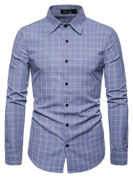 men's casual shirts plaid long-sleeved shirt business comfortable blue gray, White;black
men's casual shirts plaid long-sleeved shirt business comfortable blue gray, White;black