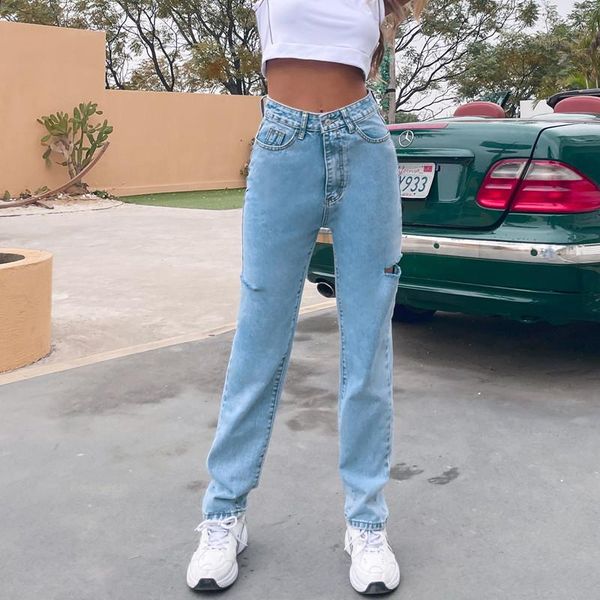 women's jeans vintage straight leg ripped women high waist with pockets button washed distressed blue denim trousers streetwear
women's jeans vintage straight leg ripped women high waist with pockets button washed distressed blue denim trousers streetwear