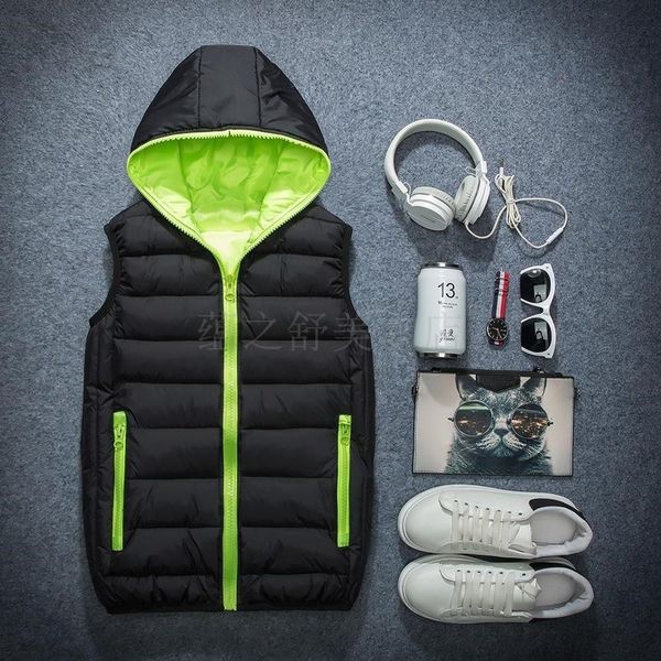 light down vest men's big size, handsome and thin for children aged 13-15, Black;white
light down vest men's big size, handsome and thin for children aged 13-15, Black;white