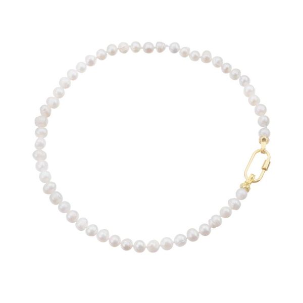 chains natural freshwater pearl strand necklace 14k gold plated clasp classic handmade chocker fashion elegant jewelry gift for women, Silver
chains natural freshwater pearl strand necklace 14k gold plated clasp classic handmade chocker fashion elegant jewelry gift for women, Silver