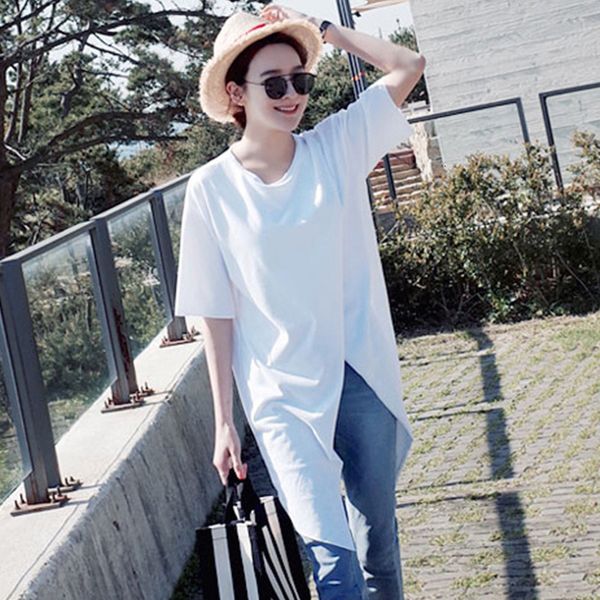 2021 new women short sleeve white deep o-neck split casual long style office blouse female holiday vestido s-2xl qdz1
2021 new women short sleeve white deep o-neck split casual long style office blouse female holiday vestido s-2xl qdz1