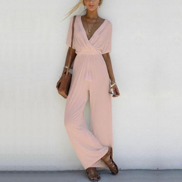 women's jumpsuits & rompers women summer chiffon v-neck loose playsuit ladies short sleeve long jumpsuit romper casual party, Black;white
women's jumpsuits & rompers women summer chiffon v-neck loose playsuit ladies short sleeve long jumpsuit romper casual party, Black;white