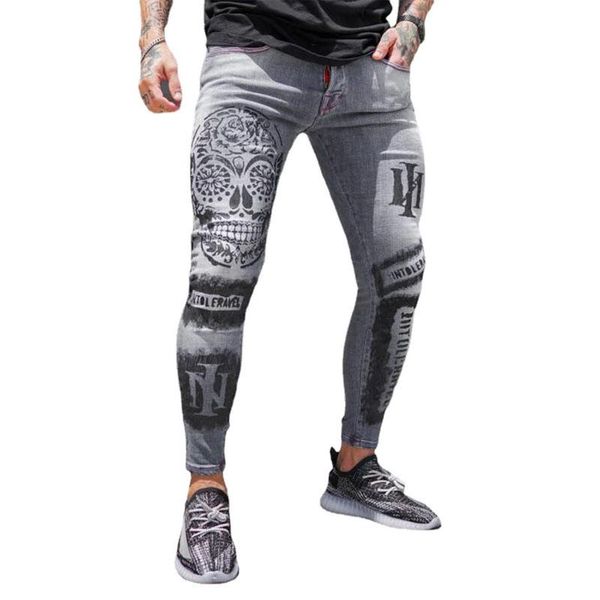 men's jeans men stretch denim skinny pants slim fit printed gray causal high wasit zipper male pencil trousers, Blue
men's jeans men stretch denim skinny pants slim fit printed gray causal high wasit zipper male pencil trousers, Blue