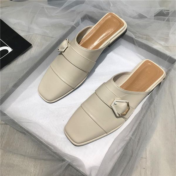 2021 summer new brand women loafers slipper square toe slip on mules shoes fashion buckle luxe designer low heel ladies slides, Black
2021 summer new brand women loafers slipper square toe slip on mules shoes fashion buckle luxe designer low heel ladies slides, Black