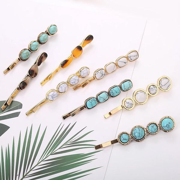hair clips & barrettes 2pcs/set geometric natural stone hairpins metal korean fashion women girls gold vintage accessories, Golden;silver
hair clips & barrettes 2pcs/set geometric natural stone hairpins metal korean fashion women girls gold vintage accessories, Golden;silver