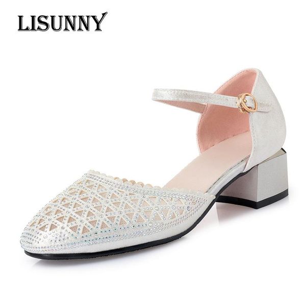 dress shoes lisunny women's summer sandals 2021 genuine leather women mesh mid heel buckle hollow breathable female eur 35-41, Black
dress shoes lisunny women's summer sandals 2021 genuine leather women mesh mid heel buckle hollow breathable female eur 35-41, Black