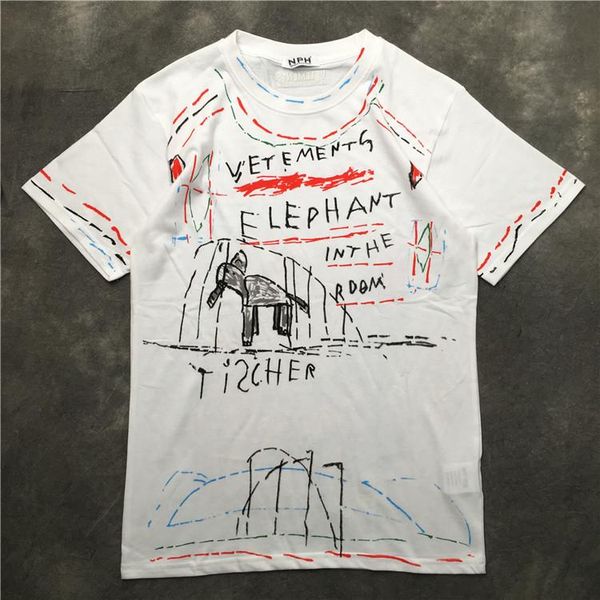 women's t-shirt novelty t shirts etements elephant graffiti hip hop skateboard street cotton t-shirts tee kenye s-xxl, White
women's t-shirt novelty t shirts etements elephant graffiti hip hop skateboard street cotton t-shirts tee kenye s-xxl, White