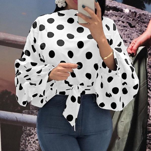women's t-shirt black and white polka dot blouse women lantern sleeve pullovers spring summer 2021 elegant office work wear shirts
women's t-shirt black and white polka dot blouse women lantern sleeve pullovers spring summer 2021 elegant office work wear shirts