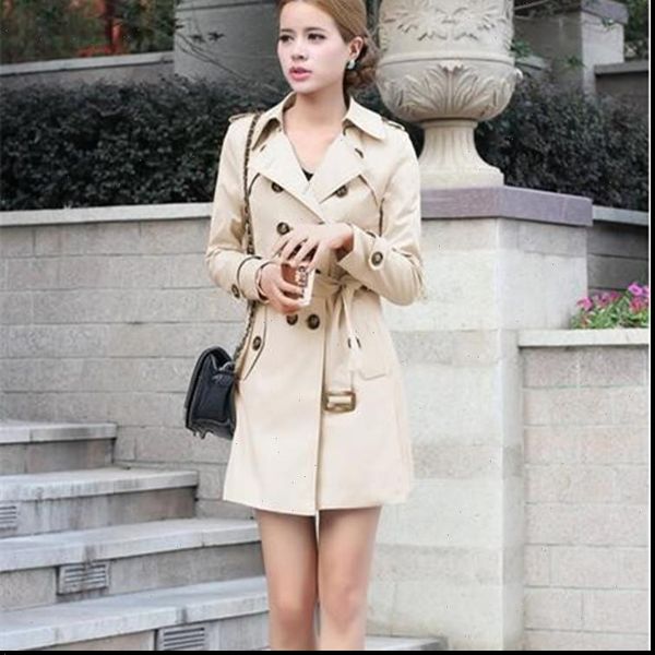 1pc trench coat for women double breasted slim fit long spring coat casaco feminino abrigos mujer autumn outerwear windbreaker, Tan;black
1pc trench coat for women double breasted slim fit long spring coat casaco feminino abrigos mujer autumn outerwear windbreaker, Tan;black