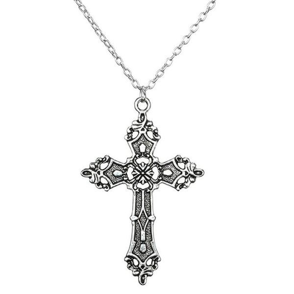 pendant necklaces retro christ baroque cross necklace vintage bohemian gothic, Silver
pendant necklaces retro christ baroque cross necklace vintage bohemian gothic, Silver