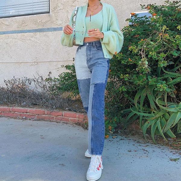 women's pants & capris 2021 patched blue woman jeans fashion trend casual full length high waist vintage denim y2k pant streetwear, Black;white
women's pants & capris 2021 patched blue woman jeans fashion trend casual full length high waist vintage denim y2k pant streetwear, Black;white