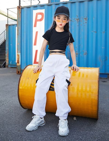 childrens fashion black hip-hop short sleeve t-shirt white tactical camouflage pants girls clothing jazz dance clothing, Black;red
childrens fashion black hip-hop short sleeve t-shirt white tactical camouflage pants girls clothing jazz dance clothing, Black;red