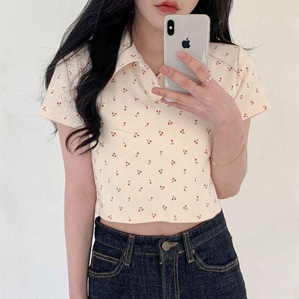 2021 new women's fruit printed t-shirt, folding collar casual jacket, high waist, soft summer wear, iw8a, White
2021 new women's fruit printed t-shirt, folding collar casual jacket, high waist, soft summer wear, iw8a, White
