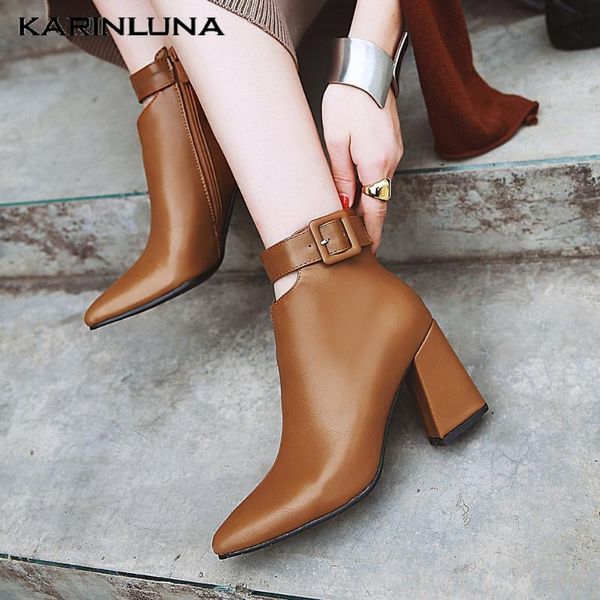boots drop ladies plus size 34-43 shoes female office pointed toe spike heels buckle straps zip ankle, Black
boots drop ladies plus size 34-43 shoes female office pointed toe spike heels buckle straps zip ankle, Black