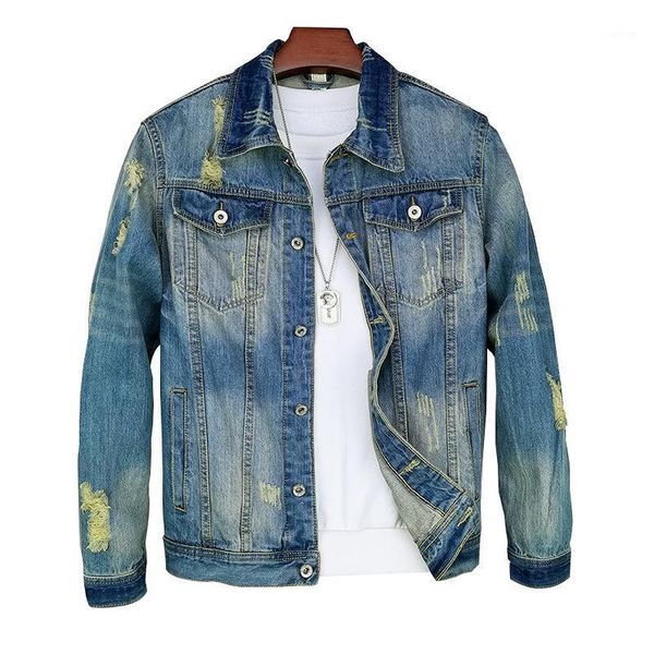 men's jackets 21 spring and autumn jacket retro casual long sleeve denim coat, Black;brown
men's jackets 21 spring and autumn jacket retro casual long sleeve denim coat, Black;brown