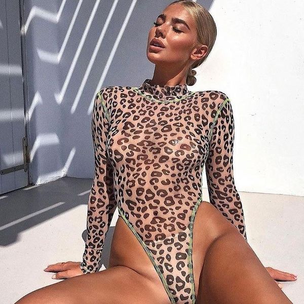 bodysuit women mesh animal print jumpsuit bodycon long sleeve party fall cheetah neon green winter see trough leopard club, Black;white
bodysuit women mesh animal print jumpsuit bodycon long sleeve party fall cheetah neon green winter see trough leopard club, Black;white