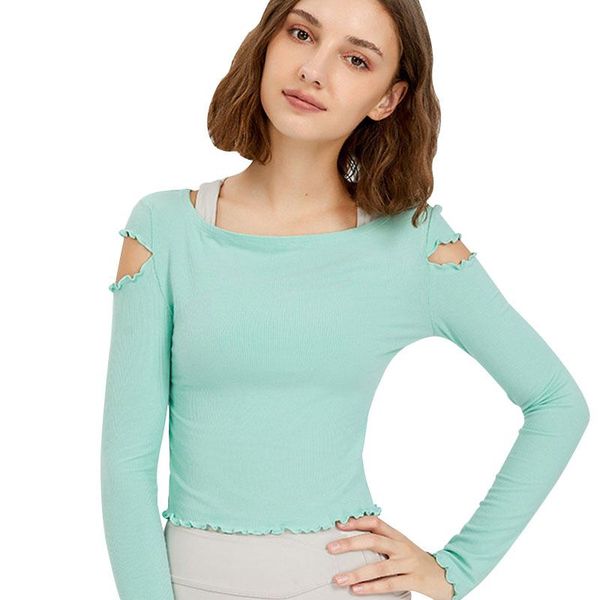 yoga outfit with built in bra quick dry crop workout shirts long sleeve sports fitness shirt shoulder hollowed out
yoga outfit with built in bra quick dry crop workout shirts long sleeve sports fitness shirt shoulder hollowed out