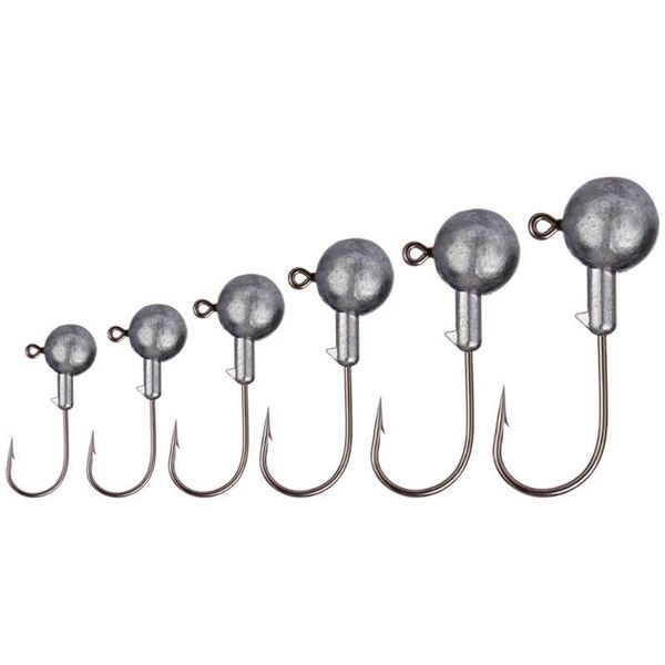 fishing hooks spherical lead hook lure 10pcs 1.75g-10g high-carbon steel round shape soft bait accessories yj0004
fishing hooks spherical lead hook lure 10pcs 1.75g-10g high-carbon steel round shape soft bait accessories yj0004