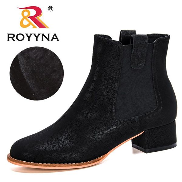 boots royyna 2021 designers flock ankle shoes chunky heel women winter ladies elastic band plush high top, Black
boots royyna 2021 designers flock ankle shoes chunky heel women winter ladies elastic band plush high top, Black