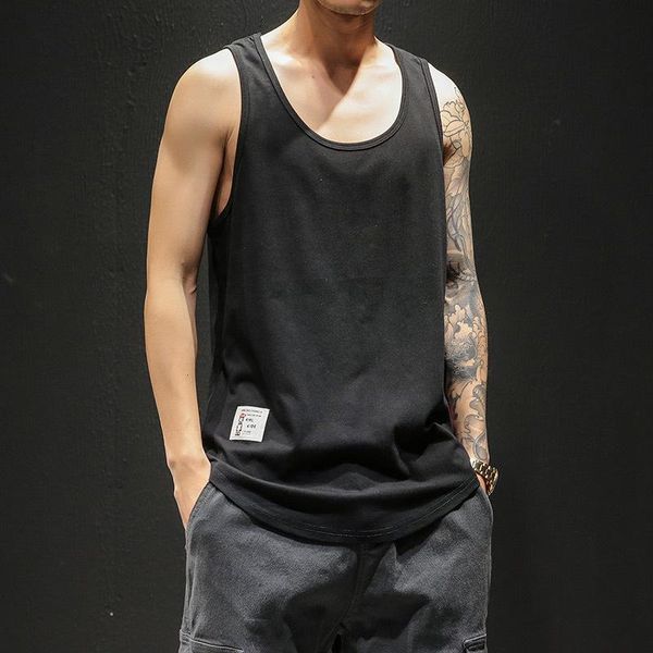 men' tank 5xl cotton summer beach tankloose men oversize fashion japanese workout o-neck sleeveless shirt vest, White;black
men' tank 5xl cotton summer beach tankloose men oversize fashion japanese workout o-neck sleeveless shirt vest, White;black