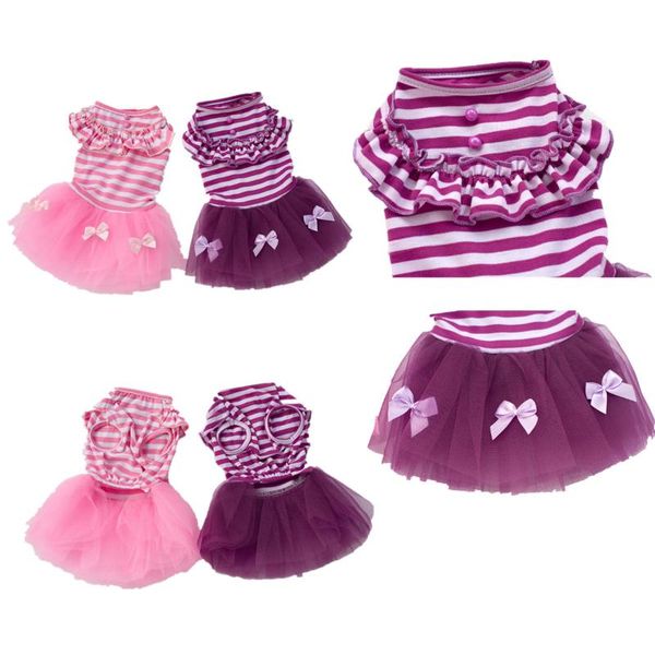 dog apparel cute pet stripe lace dress for little small purple puppies animal cat clothes wedding party skirt princess cloth
dog apparel cute pet stripe lace dress for little small purple puppies animal cat clothes wedding party skirt princess cloth