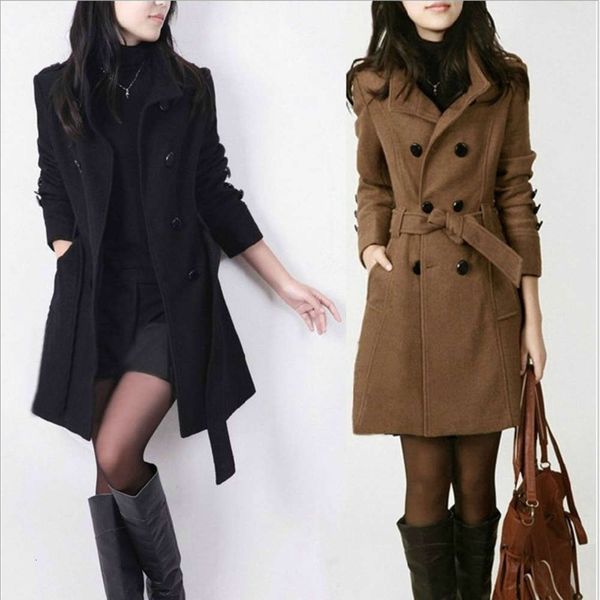 2021autumn and winter of 2019 korean slim waist large medium long woolen coat windbreaker women's lace up, Black
2021autumn and winter of 2019 korean slim waist large medium long woolen coat windbreaker women's lace up, Black