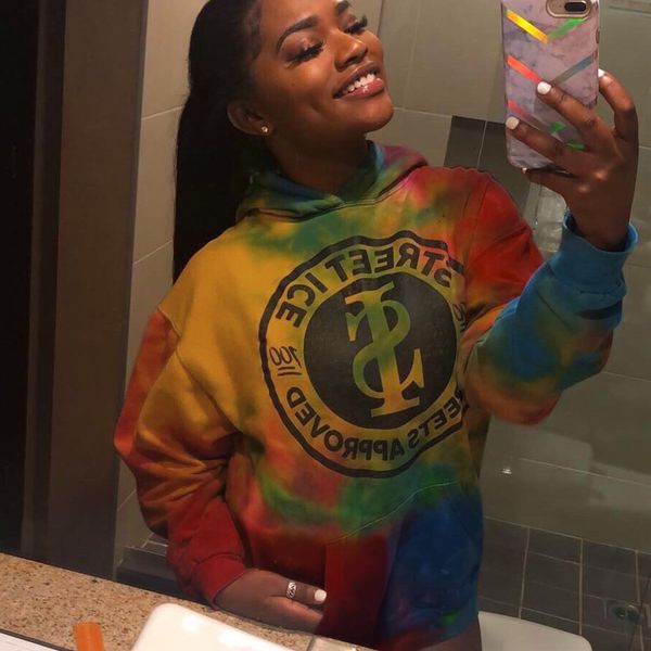 2021 tie dye letter print sweatshirt hoodies women loose casual long sleeve winter thin new fashion girls streetwear 94j3, Black
2021 tie dye letter print sweatshirt hoodies women loose casual long sleeve winter thin new fashion girls streetwear 94j3, Black
