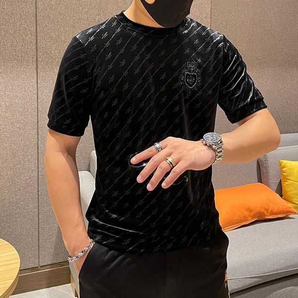 men's hoodies & sweatshirts luxury velvet short sleeved designer clothing mens oversize velour t shirts autumn winter thick big size st, Black
men's hoodies & sweatshirts luxury velvet short sleeved designer clothing mens oversize velour t shirts autumn winter thick big size st, Black