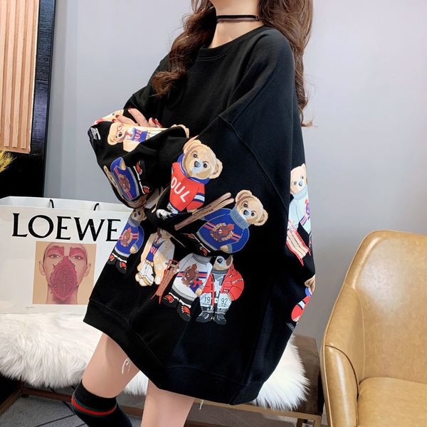 cubs sweater women spring and autumn 2021 new wild loose student western style plus size blouse trendy loose commuter trend printed pullover, Black
cubs sweater women spring and autumn 2021 new wild loose student western style plus size blouse trendy loose commuter trend printed pullover, Black