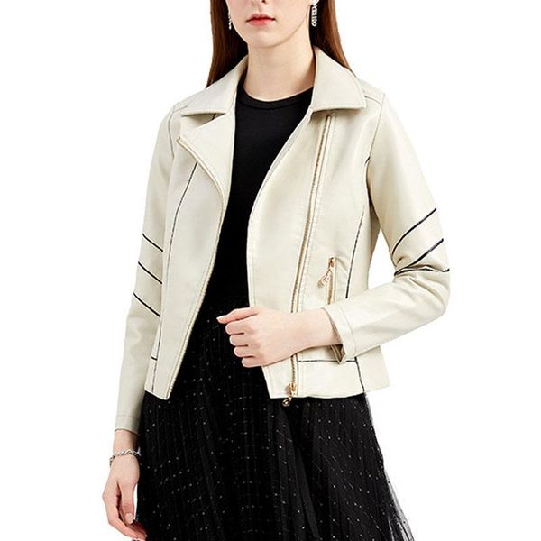 women's leather & faux spring autumn 2021 women pu jacket fashion female thin short coat slim motorcycle outerwear s~4xl, Black
women's leather & faux spring autumn 2021 women pu jacket fashion female thin short coat slim motorcycle outerwear s~4xl, Black