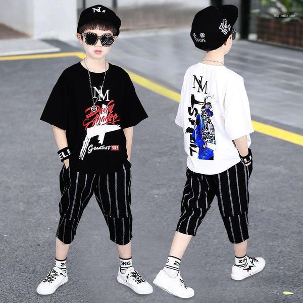 clothing sets children boys summer 2021 letter t-shirt+pants teenage kids clothes tracksuits for 6 8 10 12 13 14 year1, White 
clothing sets children boys summer 2021 letter t-shirt+pants teenage kids clothes tracksuits for 6 8 10 12 13 14 year1, White
