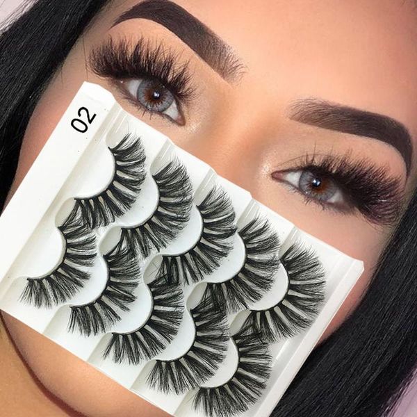 false eyelashes 5 pairs eye makeup wispy flared handmade natural crisscross lash extension 3d faux mink hair
false eyelashes 5 pairs eye makeup wispy flared handmade natural crisscross lash extension 3d faux mink hair