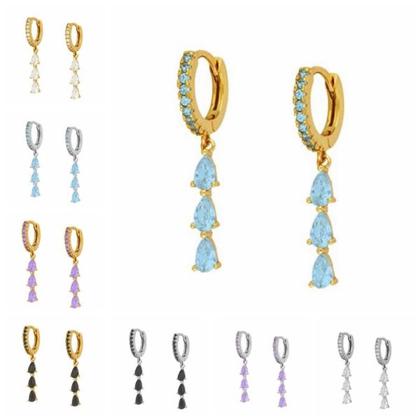 hoop & huggie luxury waterdrop crystal copper earring for women girls long earrings colorful bling zircon piercing pendientes brincos, Golden;silver
hoop & huggie luxury waterdrop crystal copper earring for women girls long earrings colorful bling zircon piercing pendientes brincos, Golden;silver