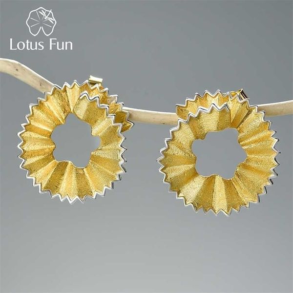 lotus fun creative pencil shavings design stud earrings real 925 sterling silver 18k gold earrings for women gift fine jewelry 220210, Golden;silver
lotus fun creative pencil shavings design stud earrings real 925 sterling silver 18k gold earrings for women gift fine jewelry 220210, Golden;silver