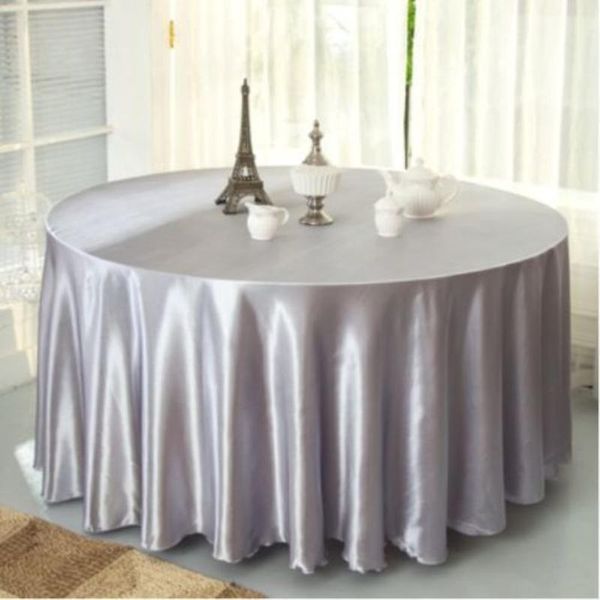 10pcs/pack silver color round satin tablecloths table cover for wedding party restaurant banquet decorations 120 inch
10pcs/pack silver color round satin tablecloths table cover for wedding party restaurant banquet decorations 120 inch