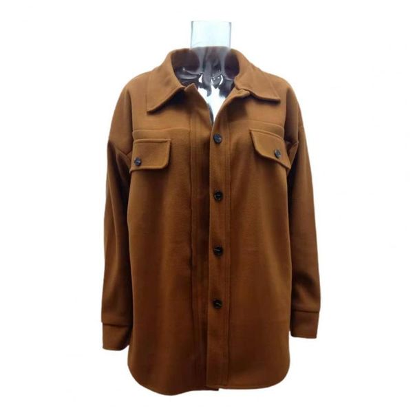 women's jackets women coat loose solid color single breasted long sleeve jacket autumn winter turndown collar fake pockets for daily we, Black;brown
women's jackets women coat loose solid color single breasted long sleeve jacket autumn winter turndown collar fake pockets for daily we, Black;brown