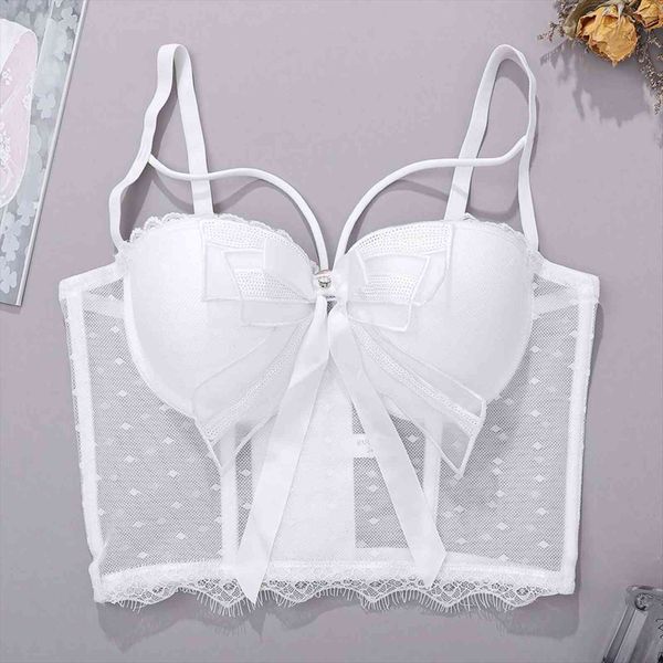 lace camisole sequined bowknot perspective women tanks crop bustier bra night club party tank with steel ring y838, White
lace camisole sequined bowknot perspective women tanks crop bustier bra night club party tank with steel ring y838, White