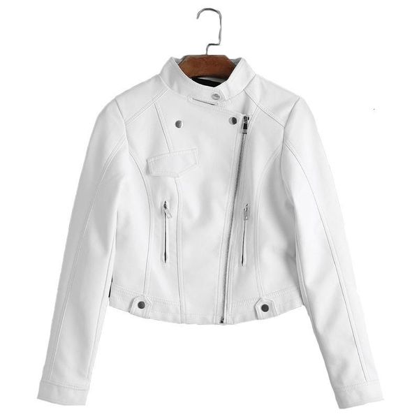 2021 new autumn women faux leather jacket black pink white biker coat short motorcycle bomber jackets basic outwear i56q
2021 new autumn women faux leather jacket black pink white biker coat short motorcycle bomber jackets basic outwear i56q