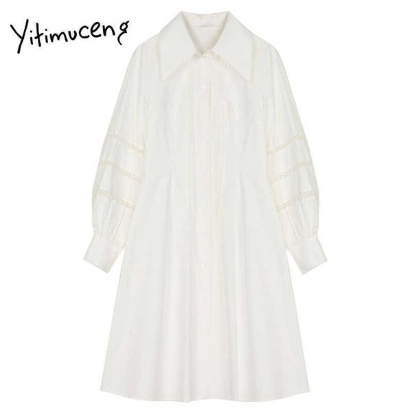 yitimuceng button dresses for women white spring long sleeve office lady lantern sleeve square collar single breasted 210601, Black;gray
yitimuceng button dresses for women white spring long sleeve office lady lantern sleeve square collar single breasted 210601, Black;gray