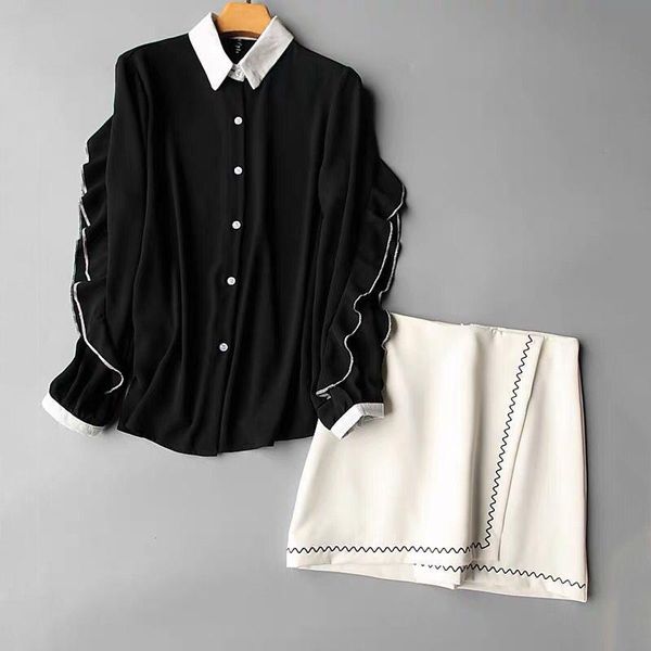 two piece dress women clothing pieces set plus size 5xl and high waist mini skirt outfits autumn lady clothes black suit, White
two piece dress women clothing pieces set plus size 5xl and high waist mini skirt outfits autumn lady clothes black suit, White