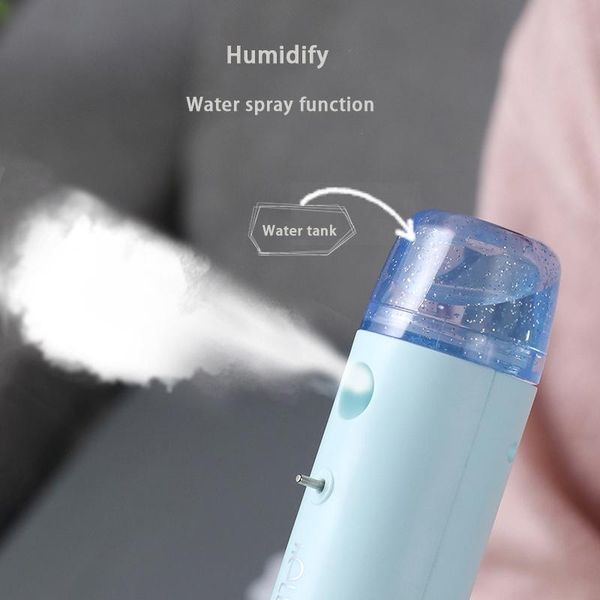 electric fans portable fan multi-function 3 speeds misting humidifier mini air cooler hand holding table usb rechargeable for travel
electric fans portable fan multi-function 3 speeds misting humidifier mini air cooler hand holding table usb rechargeable for travel