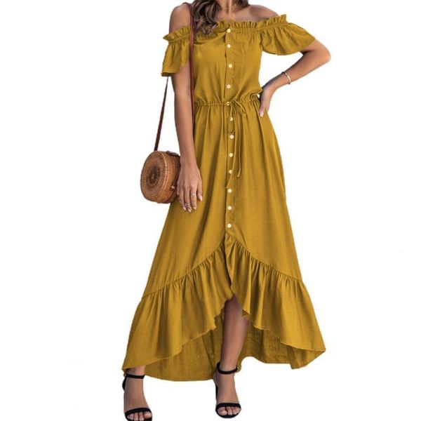 casual dresses summer elegant women midi dress solid color slash neck irregular ruffle hem loose a-line plus size party, Black;gray
casual dresses summer elegant women midi dress solid color slash neck irregular ruffle hem loose a-line plus size party, Black;gray
