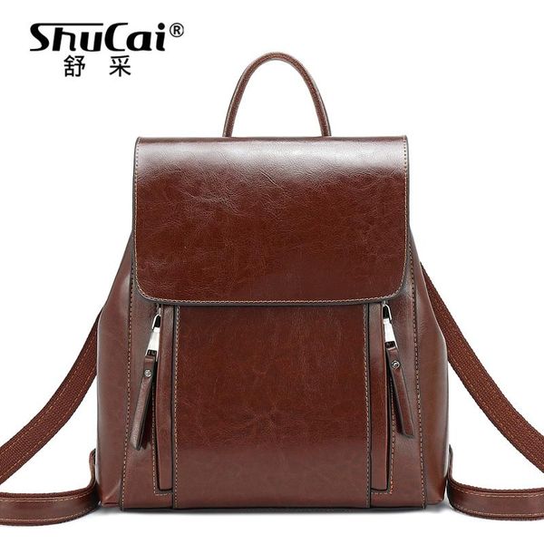 outdoor bags shucai retro women backpack school for teenager girls leather large capacity mochila shoulder bag
outdoor bags shucai retro women backpack school for teenager girls leather large capacity mochila shoulder bag