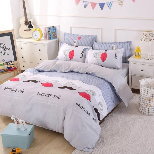 bedding sets together cotton printed pillowcase quilt cover bed sheet size king four-piece set
bedding sets together cotton printed pillowcase quilt cover bed sheet size king four-piece set