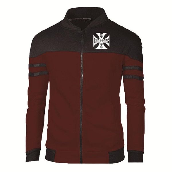 men's jackets casual trend spring autumn zip jacket west choppers splicing cotton stripe pullover, Black;brown
men's jackets casual trend spring autumn zip jacket west choppers splicing cotton stripe pullover, Black;brown