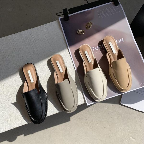 slippers dxfan vintage square toe sewing flat shoes for women elegant solid outdoor summer sandals slides, Black
slippers dxfan vintage square toe sewing flat shoes for women elegant solid outdoor summer sandals slides, Black