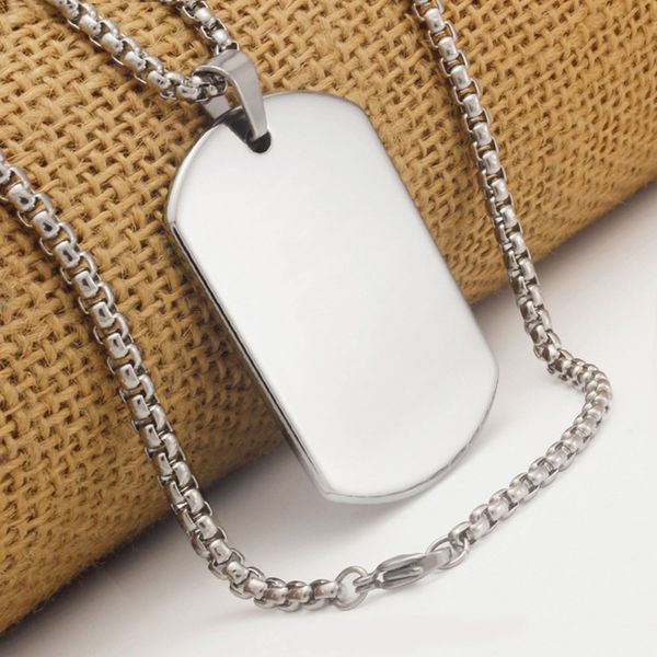 military tungsten gold necklace men's fashion identity tag pendant dog tag diy personalized lettering p
military tungsten gold necklace men's fashion identity tag pendant dog tag diy personalized lettering p